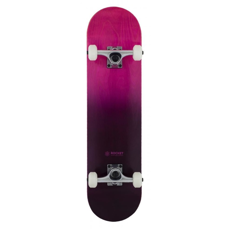 Rocket Skateboard Double Dipped Purple Complete Skateboard - 7.75"