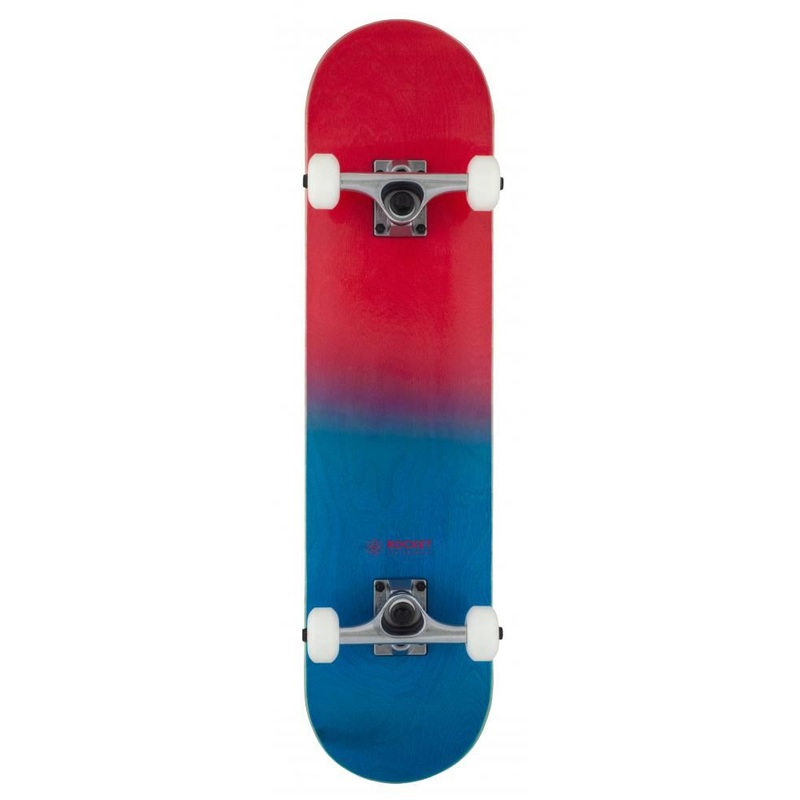 Rocket Skateboard Double Dipped Red Complete Skateboard - 7.5"