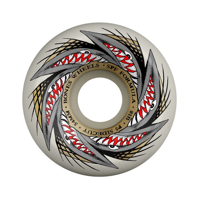 BONES Skateboard Wheels SPF 'Pool Sharknado' P5 Sidecut 81B