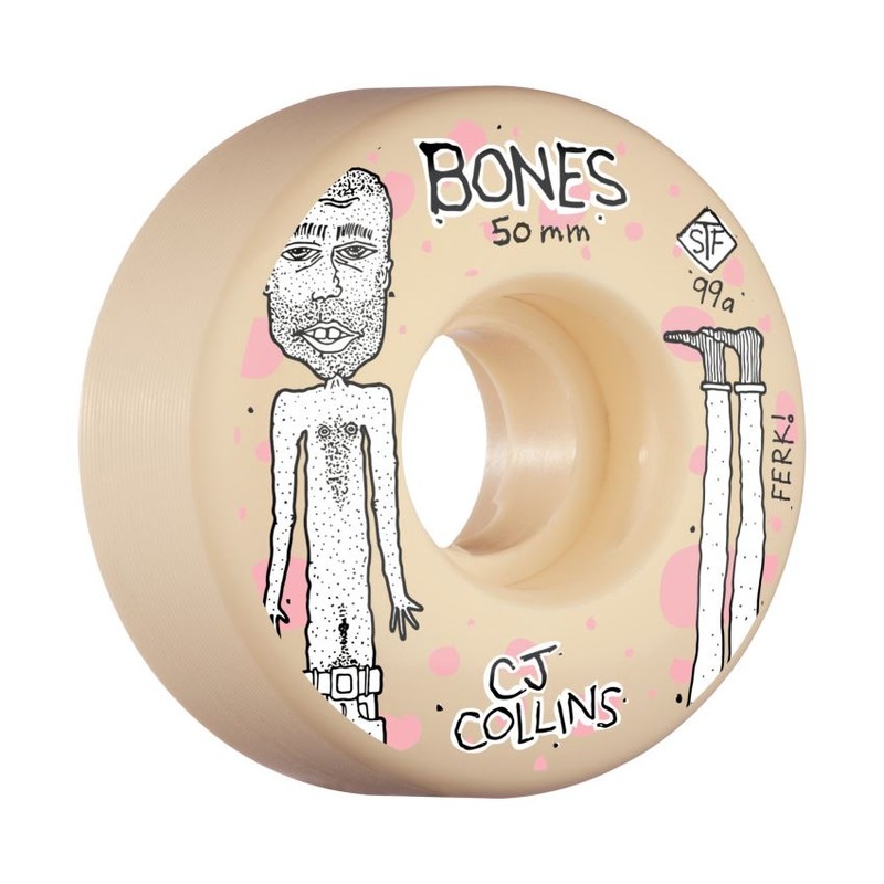 BONES Skateboard Wheels STF Skateboard Wheels Collins Ferk V3 Slim 99A