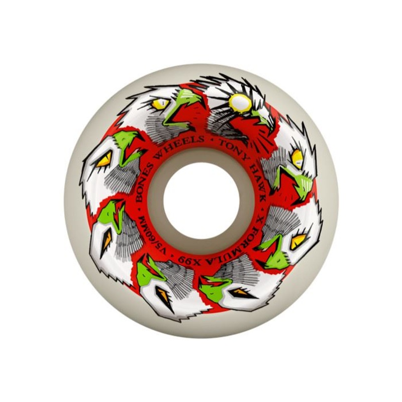BONES Skateboard Wheels X-Formula Hawk 'Animation' V5 Sidecut 99A