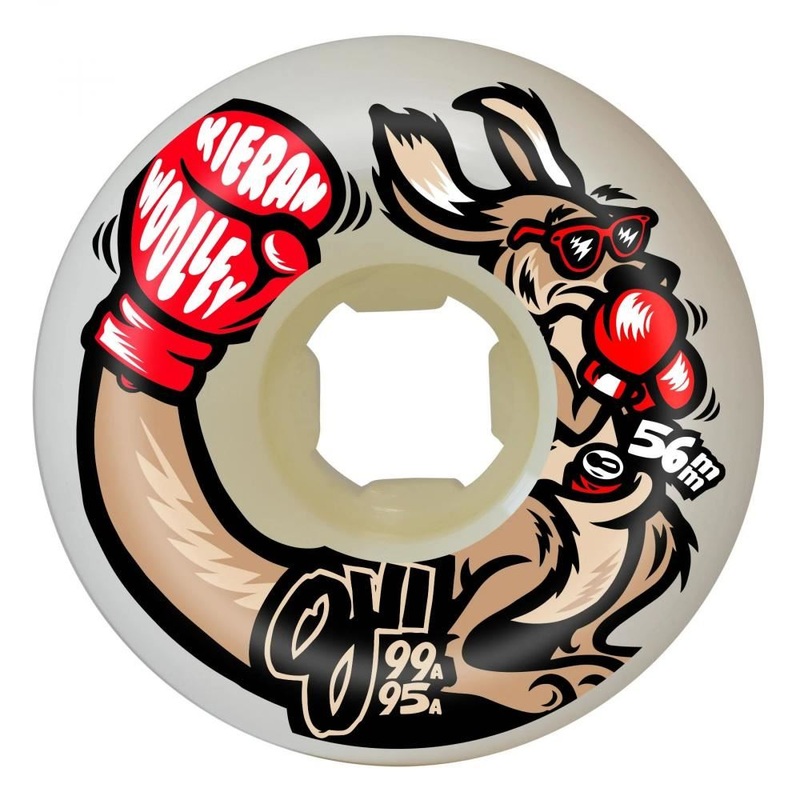 OJ Skateboard Wheels 56mm Kieran Woolley Roo Double - White