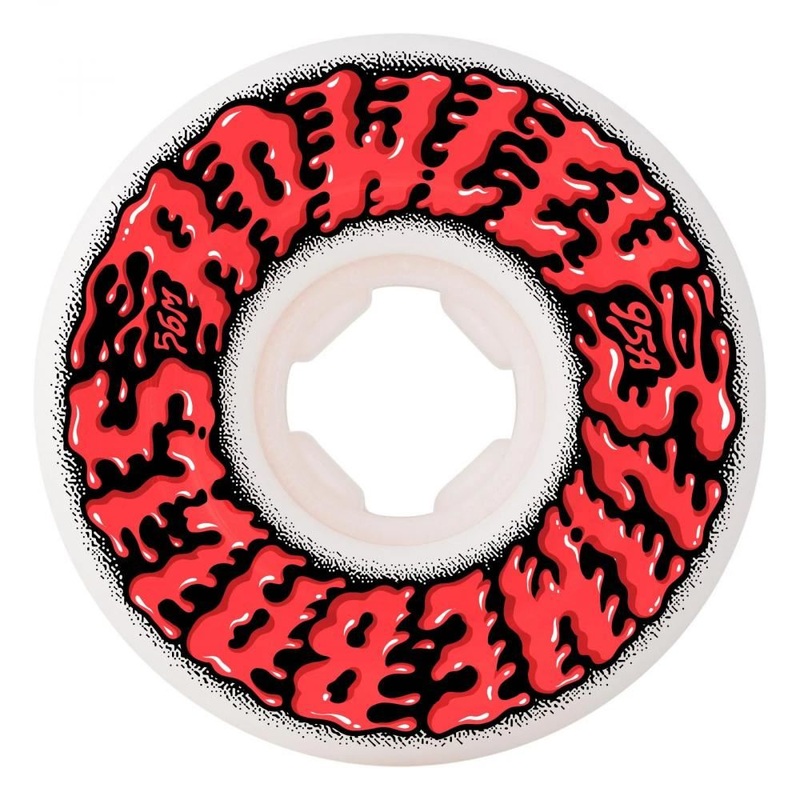 Slime Balls Skateboard Wheels 56mm Geoff Rowley Vomit - White
