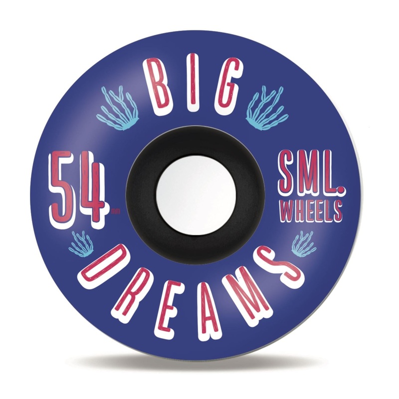 sml. Skateboard Wheels Succulent Cruiser Blue Dreams V - Cut 92a