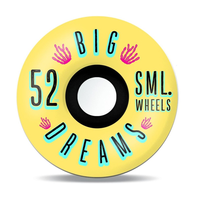 sml. Skateboard Wheels Succulent Cruisers Mellow Yellow 92a