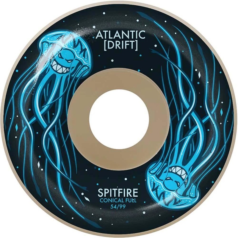 Spitfire Formula Four Skateboard Wheels 99 Conical Full Atlantic Drift - Natural