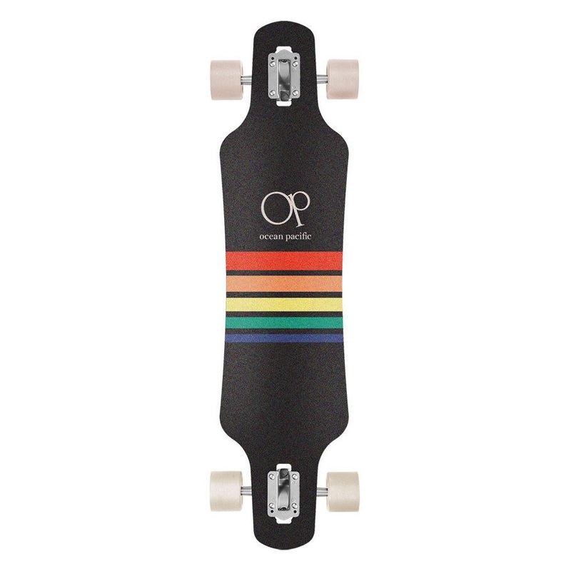 Ocean Pacific Sunset Drop Through Blue/Off White Blue/Off White Complete Longboard - 39.0"