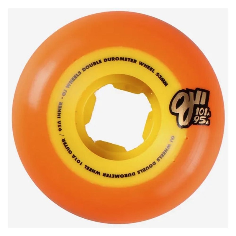 OJ Double Duro Skateboard Wheels Winkowski Dope Planet 101a/95a - Orange