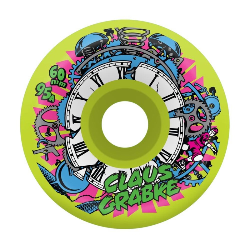 Slime Balls Skateboard Wheels Claus Grabke Reissue Vomit 95a - Neon Green