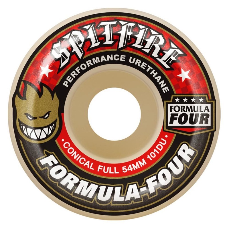 Spitfire Formula Four Skateboard Wheels Conical Full 101 - Natural