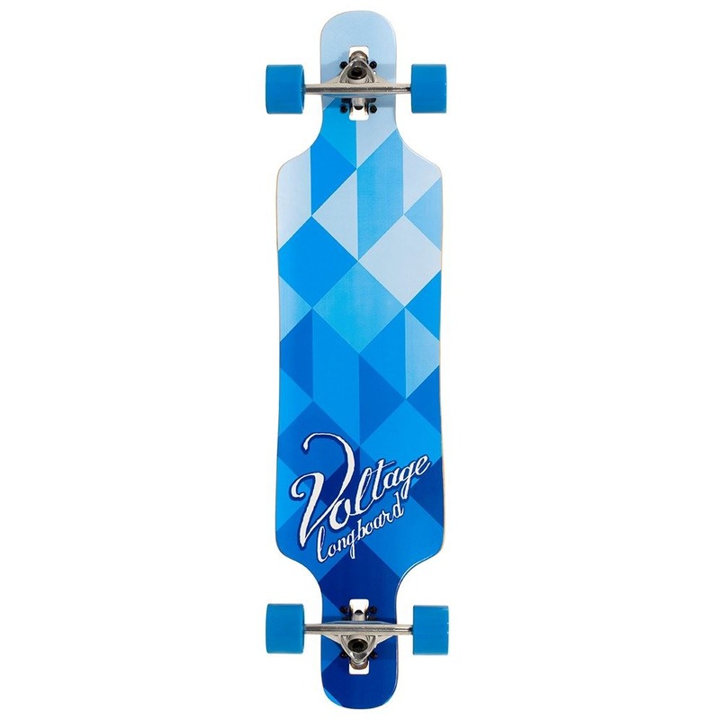 Voltage DT Blue / White Complete Longboard - 39.0"