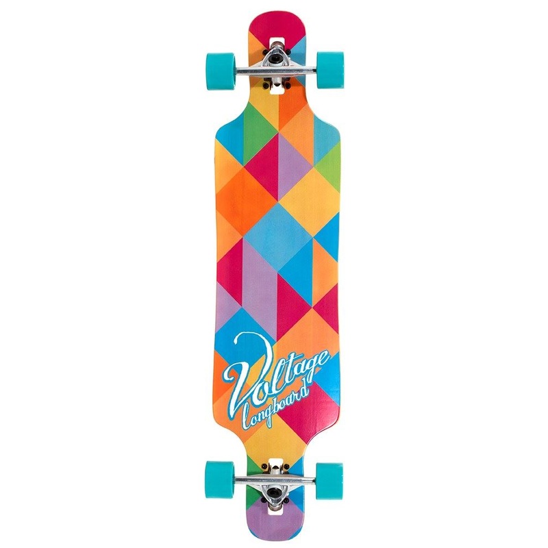 Voltage DT Multi-Coloured Complete Longboard - 39.0"