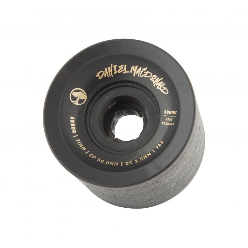 Arbor Signature Skateboard Wheels Summit Daniel MacDonald 78a - Black