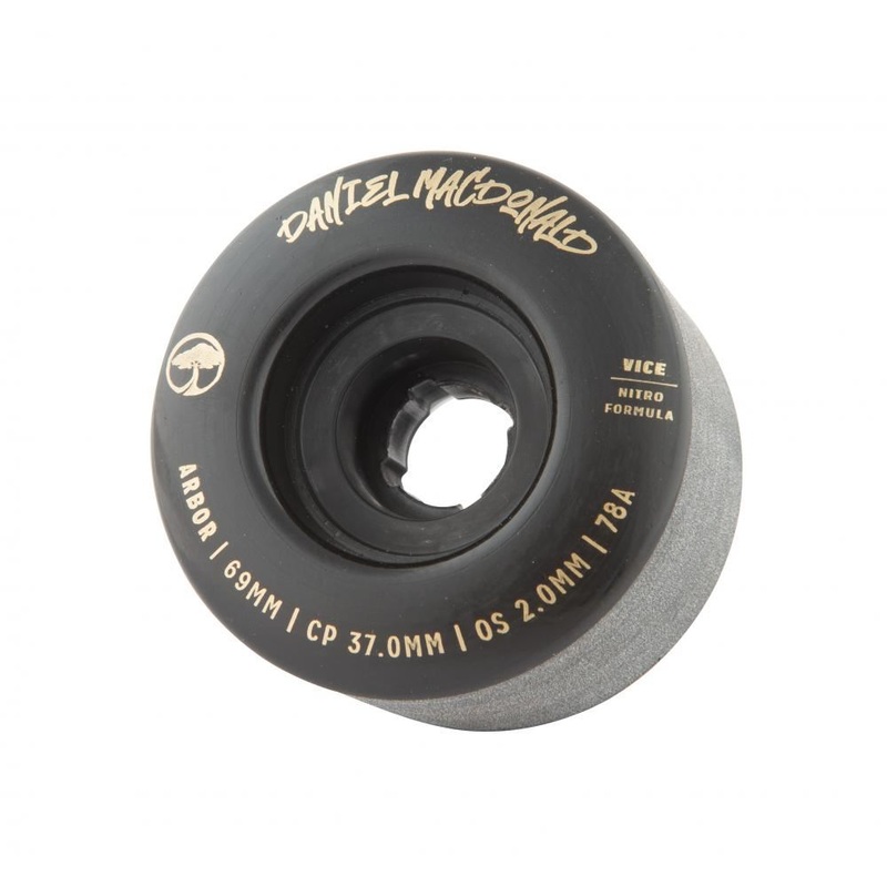 Arbor Signature Skateboard Wheels Vice Daniel MacDonald 78a - Black