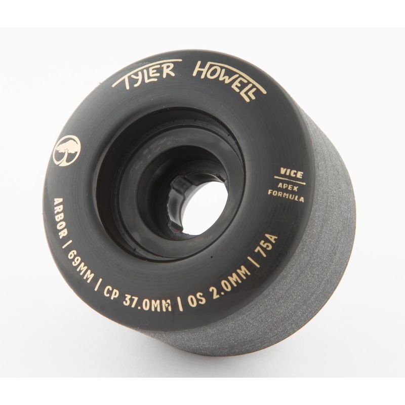 Arbor Signature Skateboard Wheels Vice Tyler Howell 75a - Black