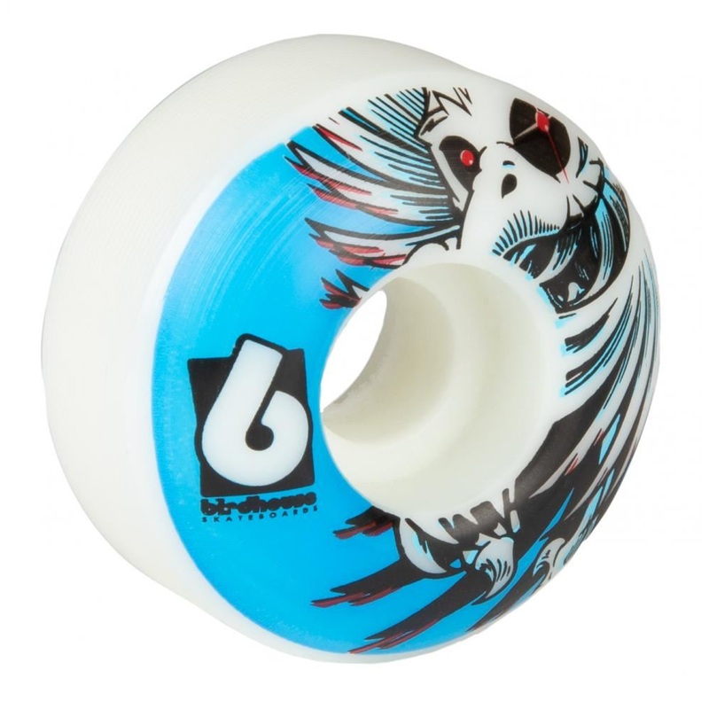 Birdhouse Skateboard Wheels Hawk Spiral - White