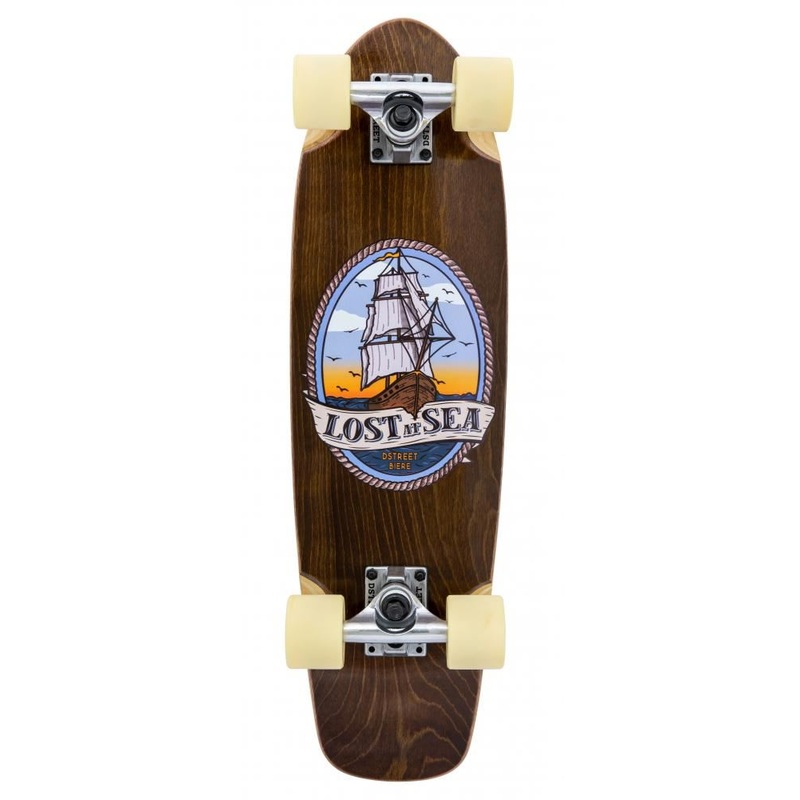 D Street Cruiser Lost At Sea Complete Cruiser Skateboard - 7.5" x 26.0"