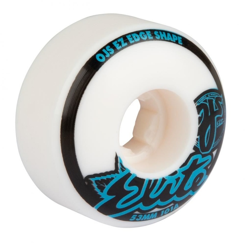 OJ Elite EZ Edge Skateboard Wheels Elite EZ Edge 101a - White