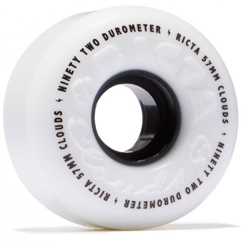 Ricta Skateboard Wheels Clouds 92a - White / Black