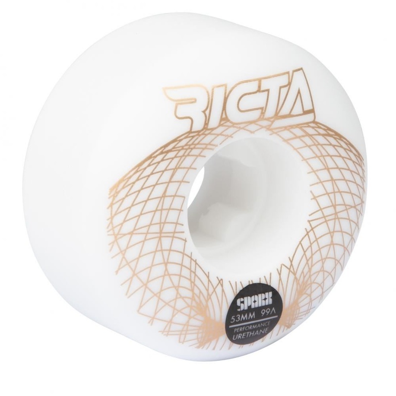 Ricta Skateboard Wheels Wireframe Sparx 99a - White
