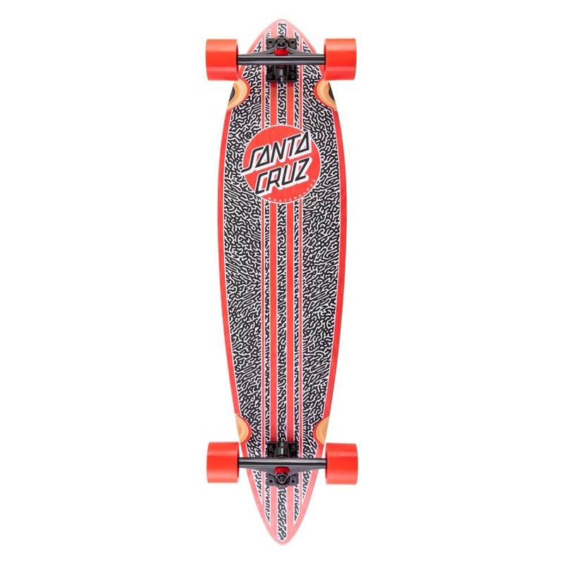Santa Cruzer Complete Amoeba Dot Pintail Longboard - 9.58" x 39.0"
