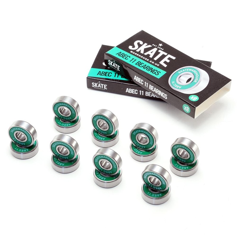 Skatewarehouse ABEC 11 Quad Inline Roller Skate Bearings x16