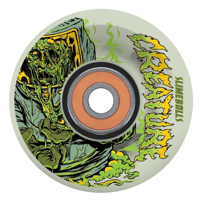 Slime Balls Skateboard Wheels Creature Atomic Light up 78a - Green