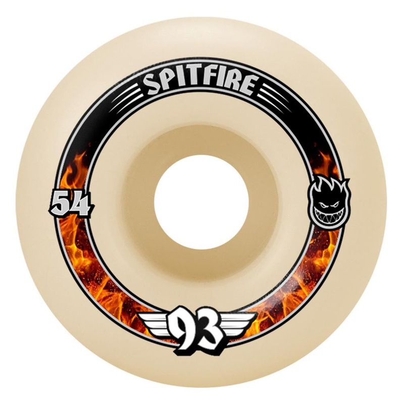 Spitfire Forumla Four Skateboard Wheels 93 Radials - White