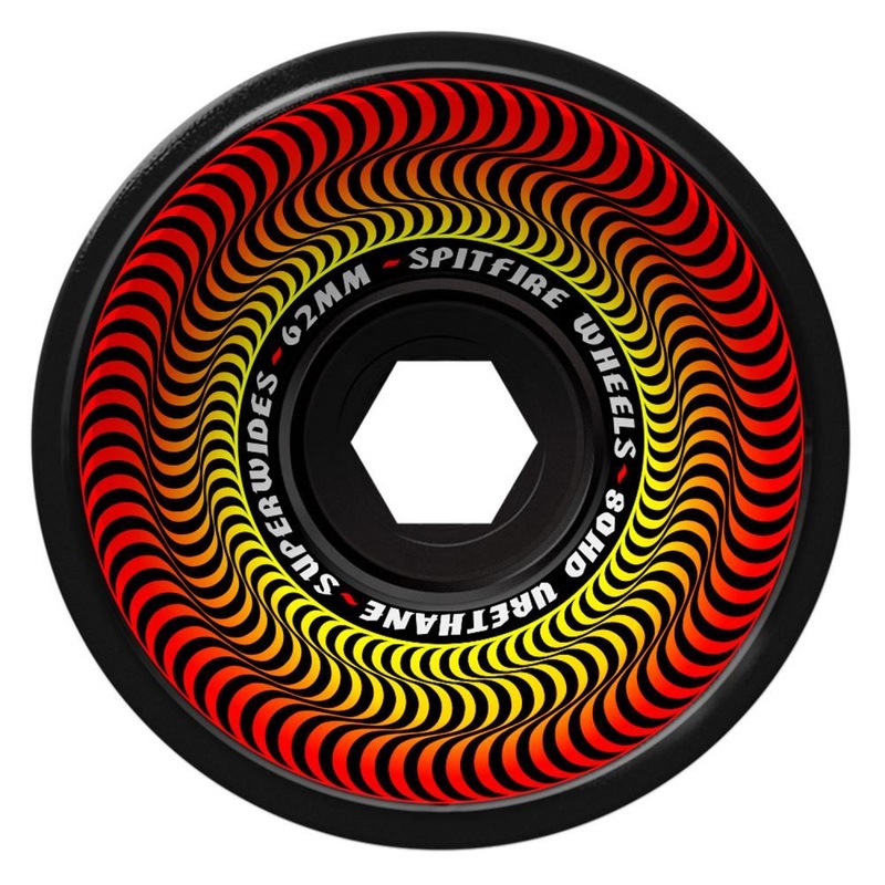 Spitfire Skateboard Wheels Superwides 80HD - Black