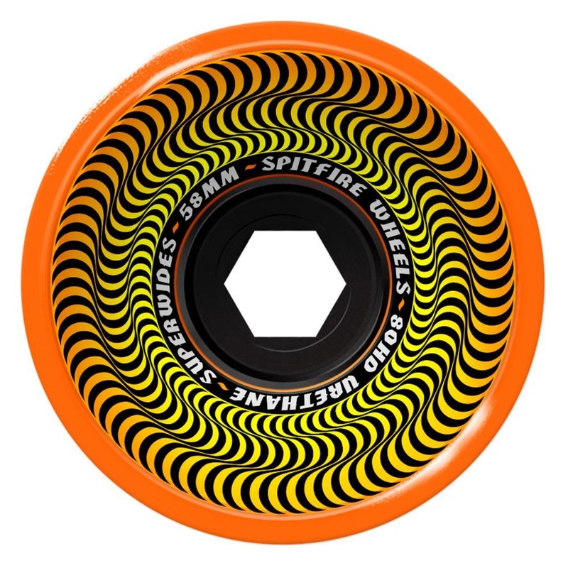 Spitfire Skateboard Wheels Superwides 80HD - Orange
