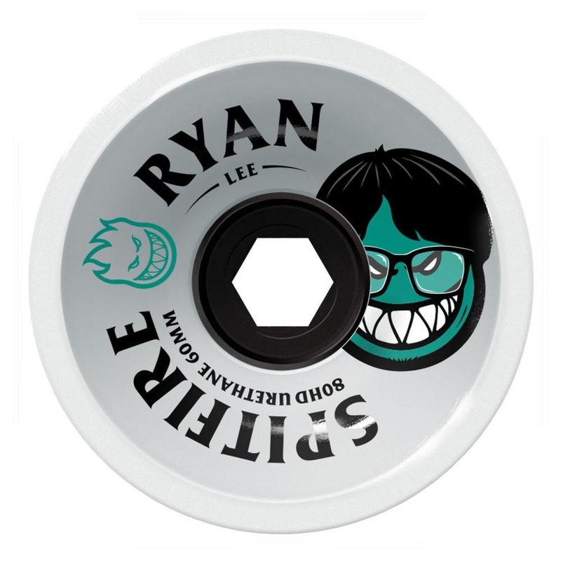 Spitfire Soft Skateboard Wheels Ryan Lee Burn Squad 80HD - Clear