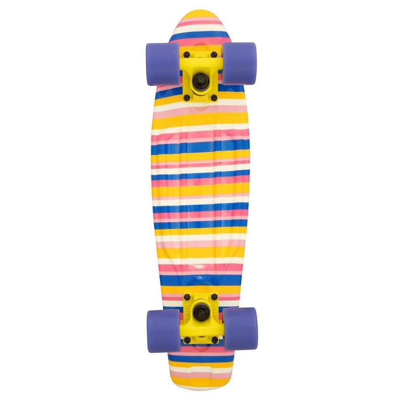 D Street Cruiser Stripes Complete Cruiser Skateboard - 5.8" x 23.0"