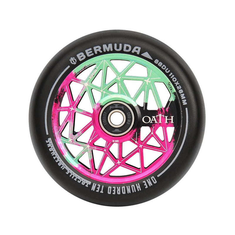 Oath Bermuda 110mm Wheel - Green/Pink/Black