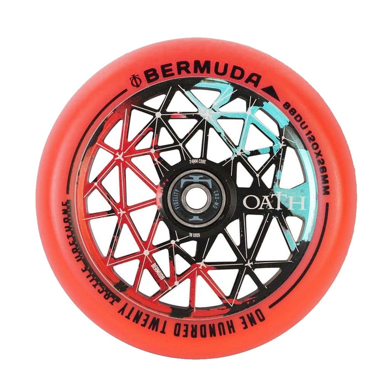 Oath Bermuda 120mm Wheel - Black/Teal/Red