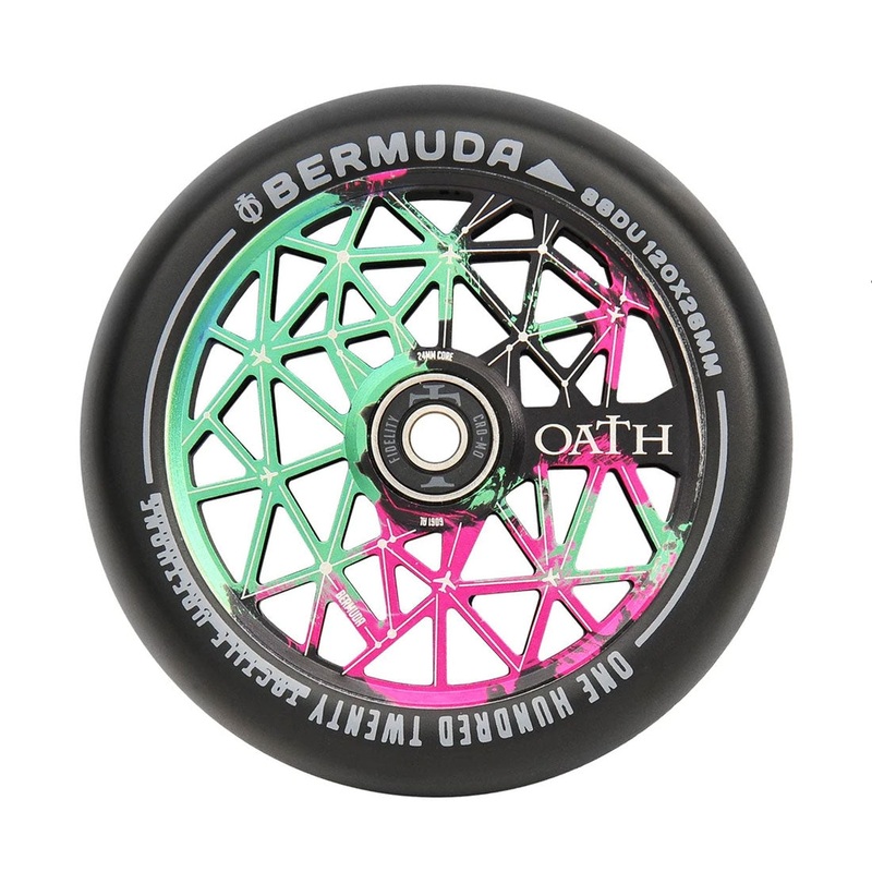 Oath Bermuda 120mm Wheel - Green/Pink/Black