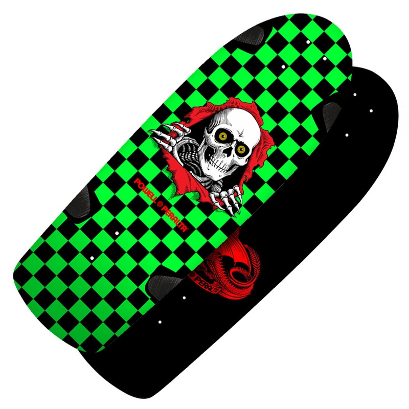 Powell Peralta OG Ripper 10.0 Deck - Green Checkered