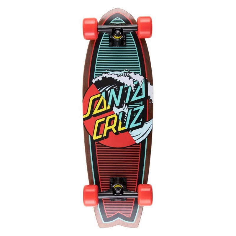 Santa Cruzer Complete Classic Wave Splice Shark - 8.8" x 27.7"