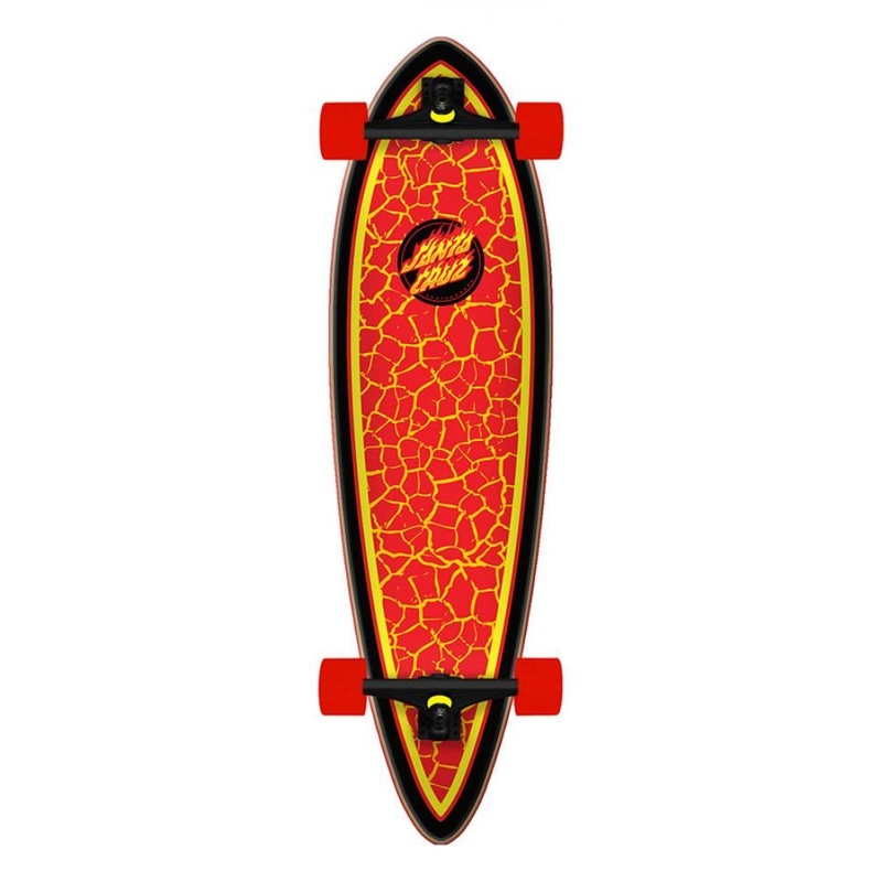 Santa Cruzer Complete Flame Dot Pintail - 9.2" x 33.0"