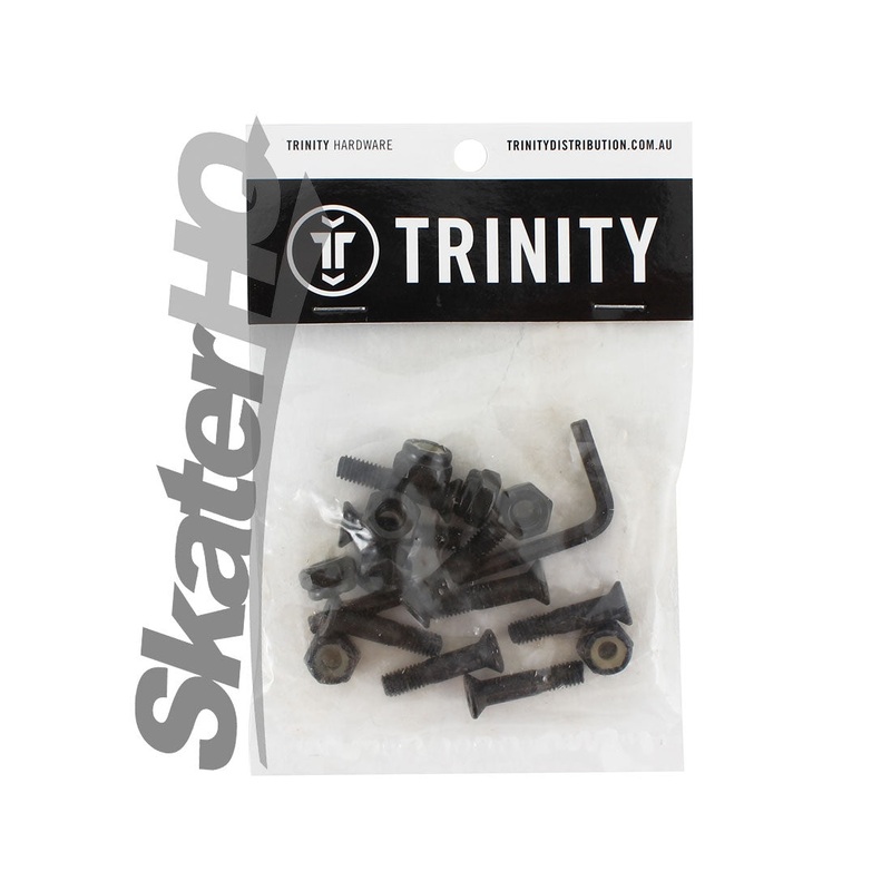 Trinity Allen 1 inch Bolts 8pk - Black