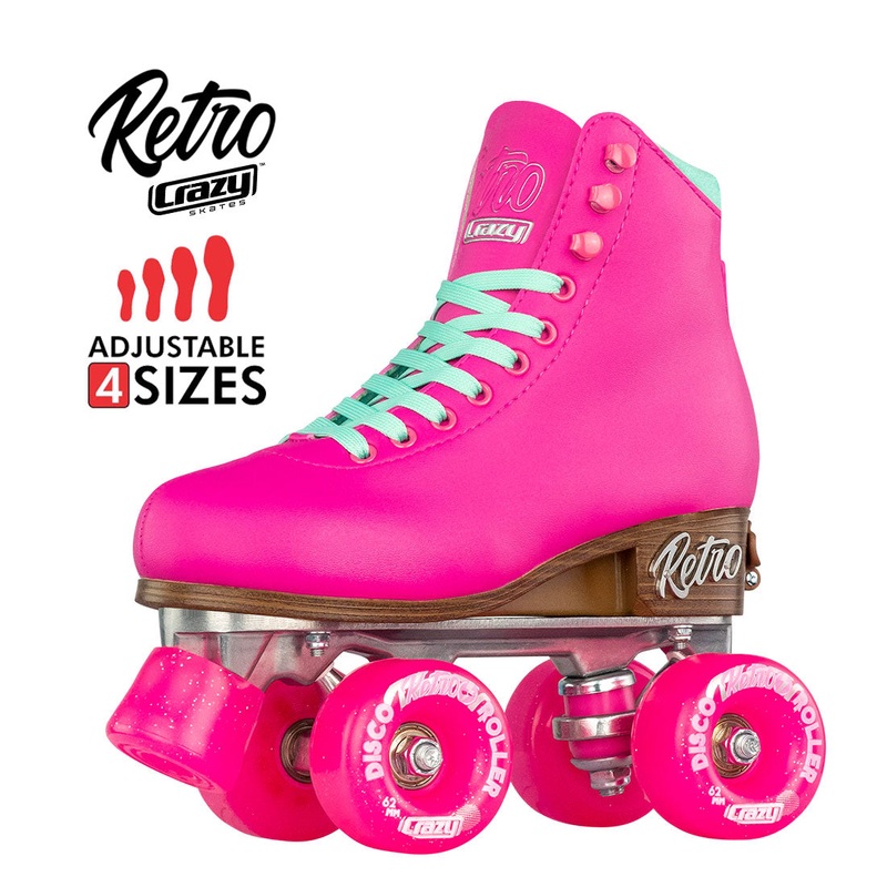 Crazy Retro Roller Pink - Kids Adjustable
