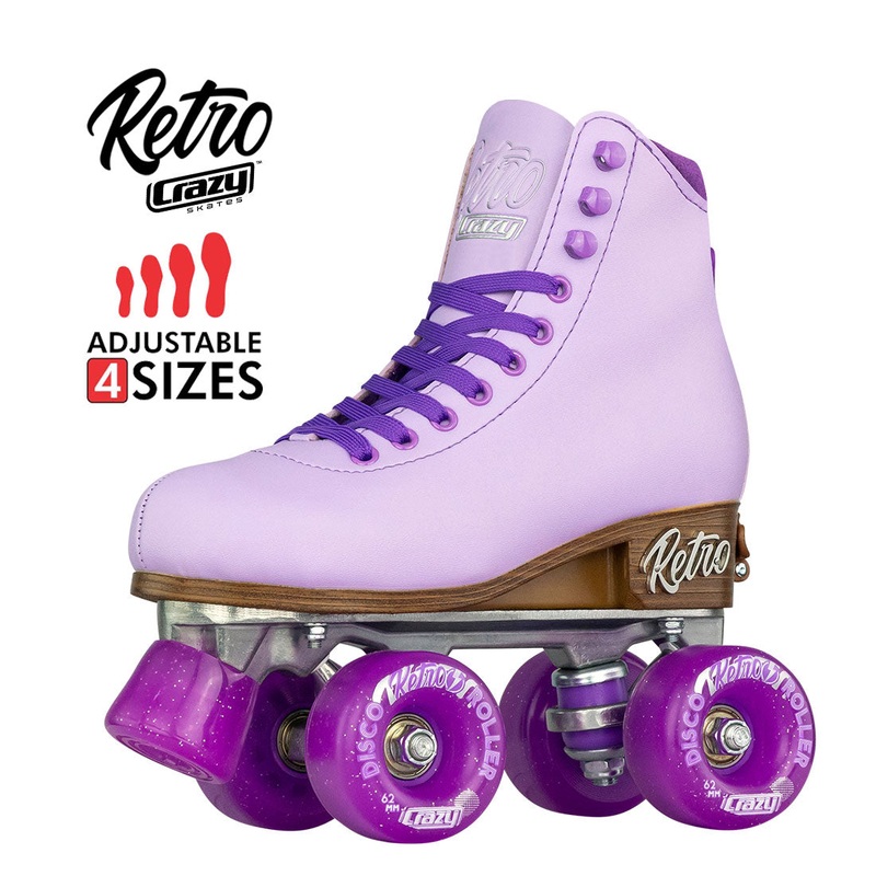 Crazy Retro Roller Purple - Kids Adjustable