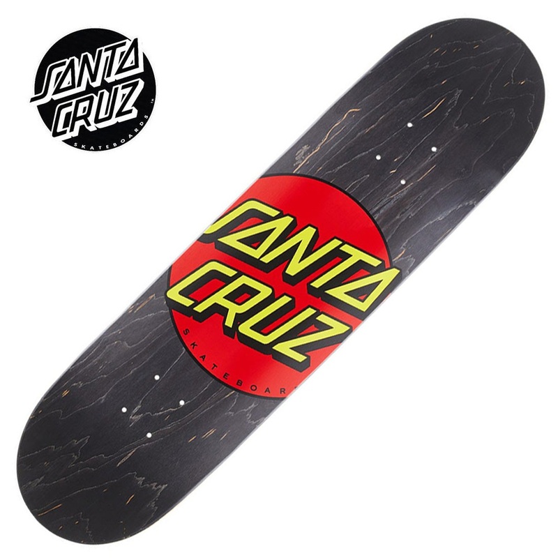 Santa Cruz Classic Dot 8.25 Deck - Black