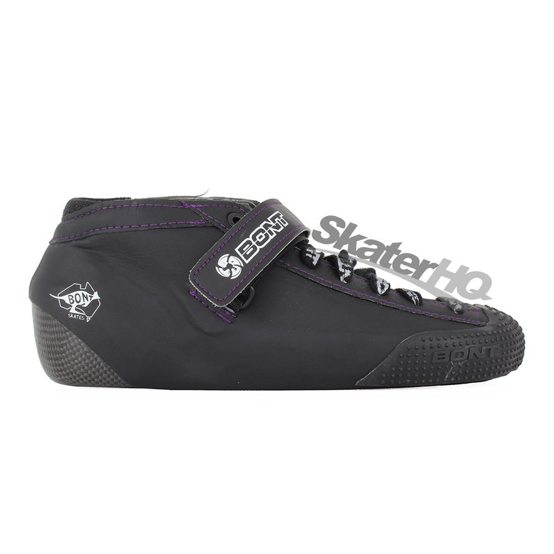 Bont Hybrid V2 Carbon Durolite Boot - Black/Purple Stitching