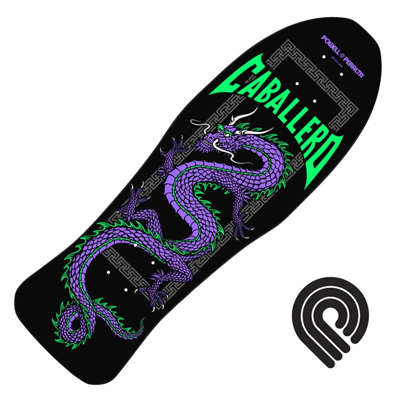 Powell Peralta Cab Chinese Dragon 10.0 Deck - Black/Purple