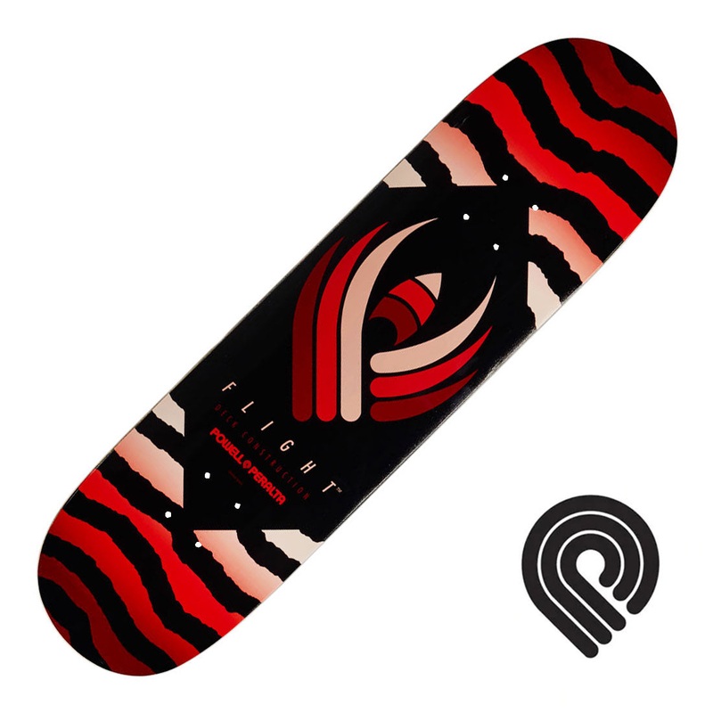 Powell Peralta Flight Safari 8.25 Deck - Red