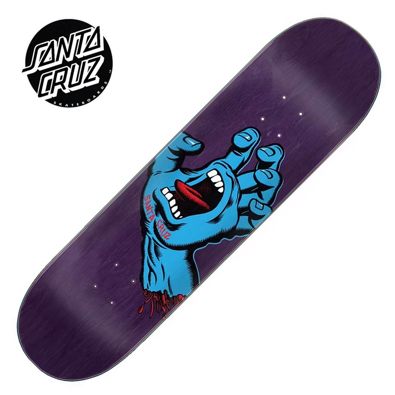 Santa Cruz Screaming Hand 8.375 Deck - Purple