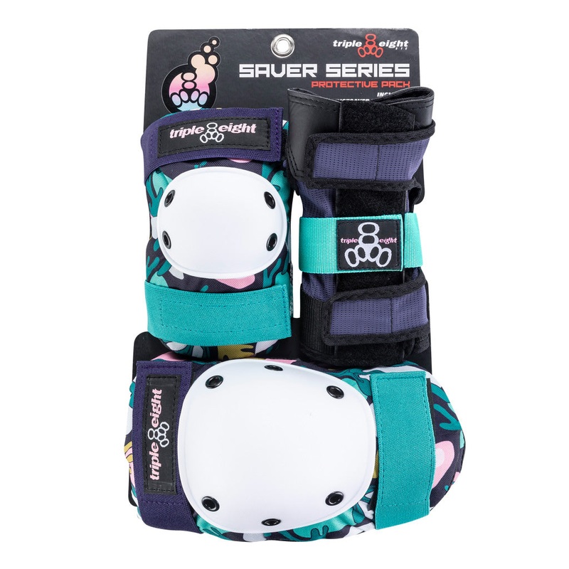 Triple 8 Saver Series Tri-Pack - Floral - Junior