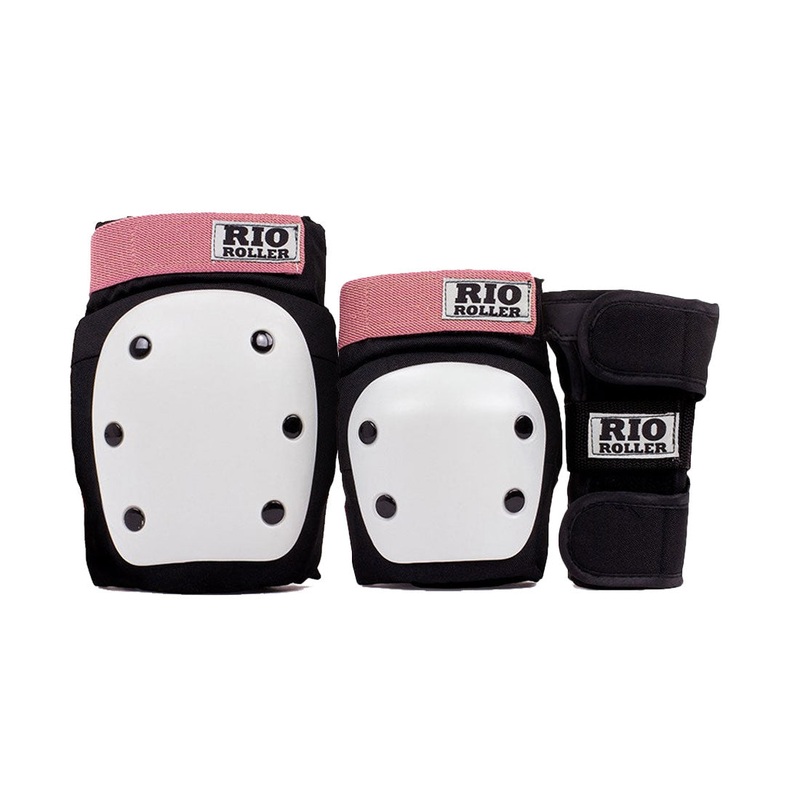Rio Roller Triple Pad Set - Black/Rose Gold