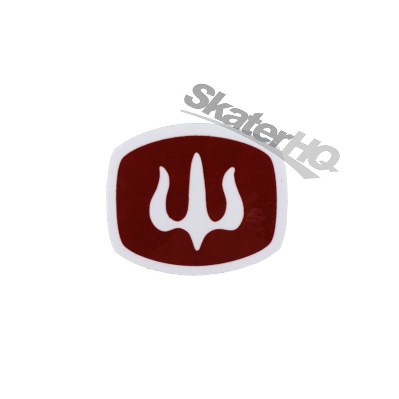 Carver Badge Logo Mini Sticker - Rust