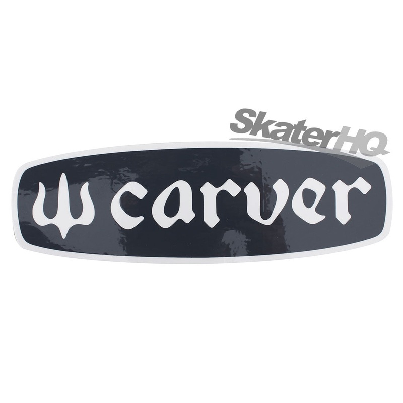 Carver Text Logo Sticker - Grey
